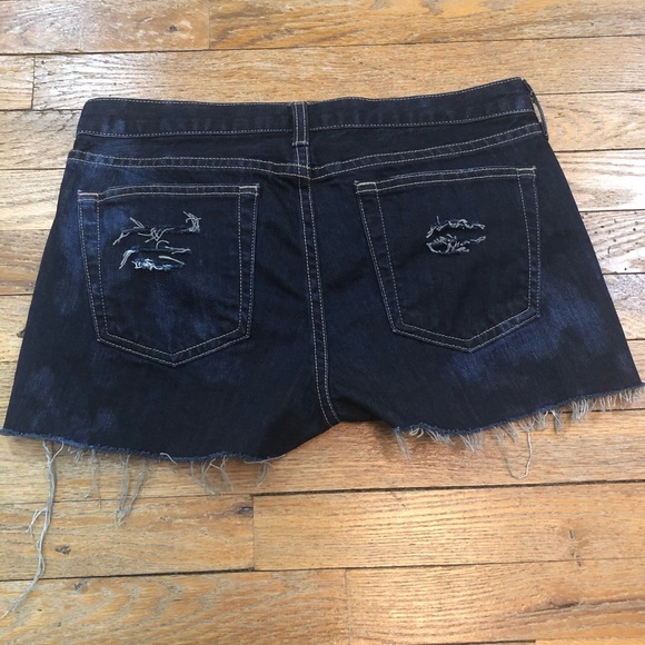 1 of 1 Custom Distressed Festival Cut Off Shorts - Picture 2 of 2